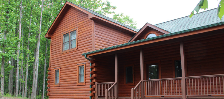 Log Home Staining in New Bavaria, Ohio